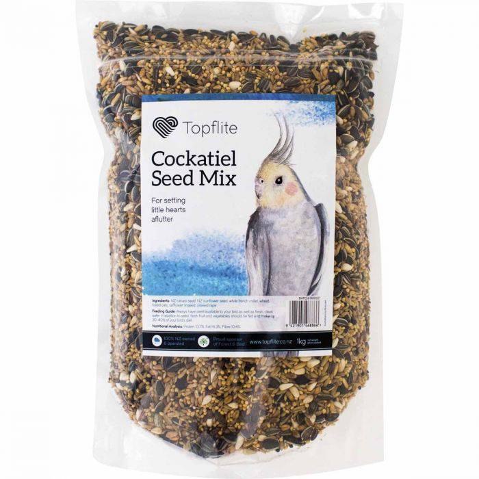 Topflite Cockatiel Mix 1kh bag, pet essentials warehouse