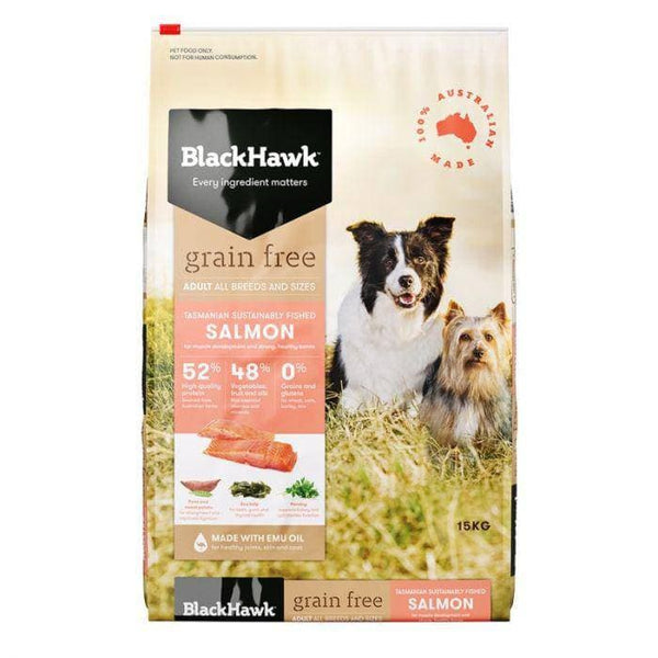 Black Hawk Grain Free Dog Salmon 15kg