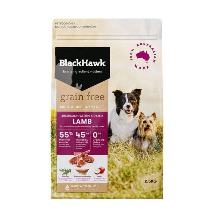 Black Hawk Grain Free Dog Lamb 2.5kg