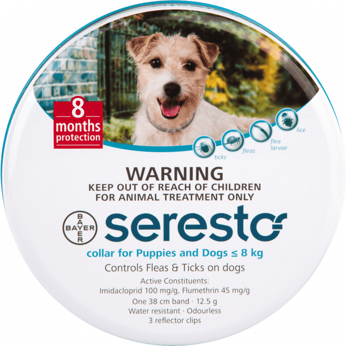 Seresto Flea & Tick Collar Small Dog & Puppy Under 8kg, Pet Essentials Warehouse Napier, puppy Flea Collar