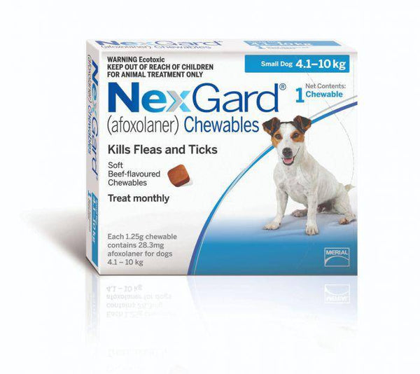 Nexgard Chewable Tablet Flea & Tick Treatment For Small Dogs 4-10kg