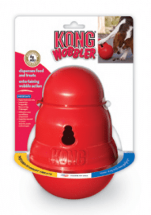 Kong Wobbler Large, Pet Essentials Warehouse, Kong Dog Toys Wobbler treat dispenser 