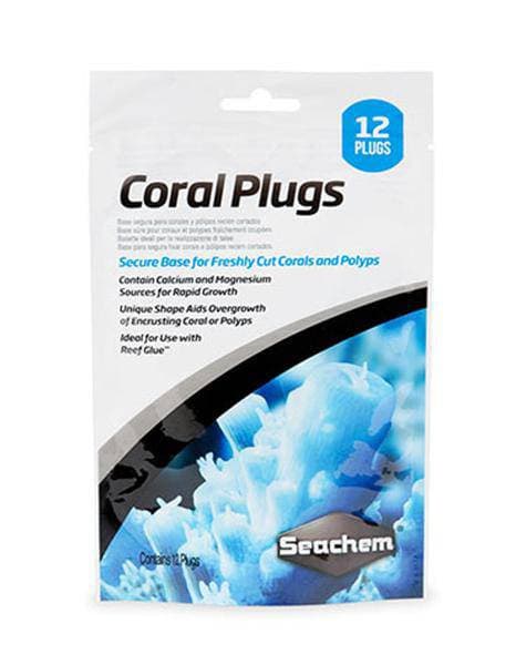 Seachem Coral Plugs 12 Pack, Pet Essentials Warehouse, Seachem Marine Range