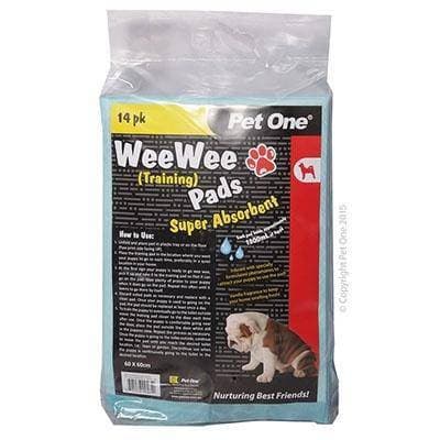 Pet One Wee Wee Training Pads 60x60CM 14PK