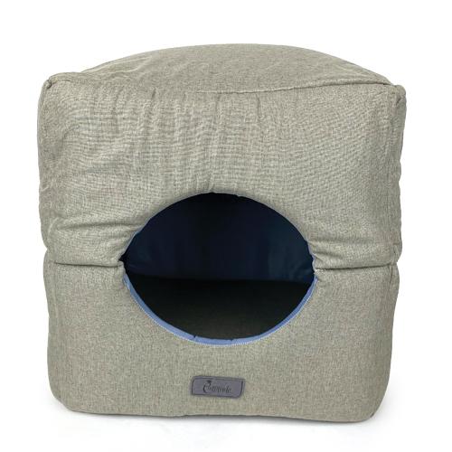 Cattitude Bed Multicube Cream Small from view, pet essentials warehouse