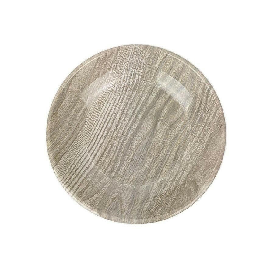 Barkley & Bella Paw Ikat French Oak Grey Saucer Cat Bowl