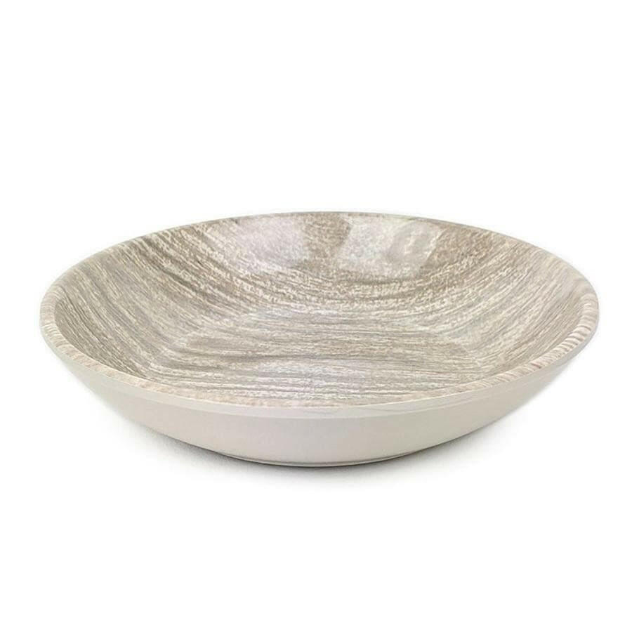 Barkley & Bella Paw Ikat French Oak Grey Saucer Cat Bowl
