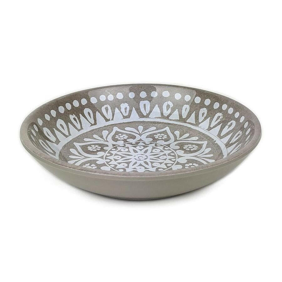 Barkley & Bella Paw Ikat Saucer Indigo - Cat Bowl