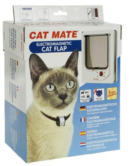 Cat Mate Electromagnetic Cat Door, Magnet cat door, magnet cat collar for cat mate cat doors, pet essentials warehouse