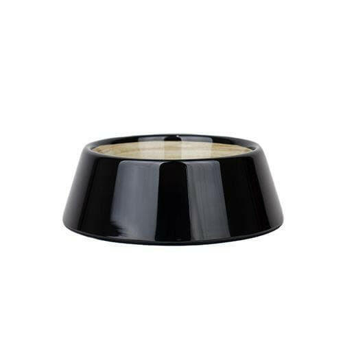 Barkley & Bella Melamine Bowl Black Bamboo Medium
