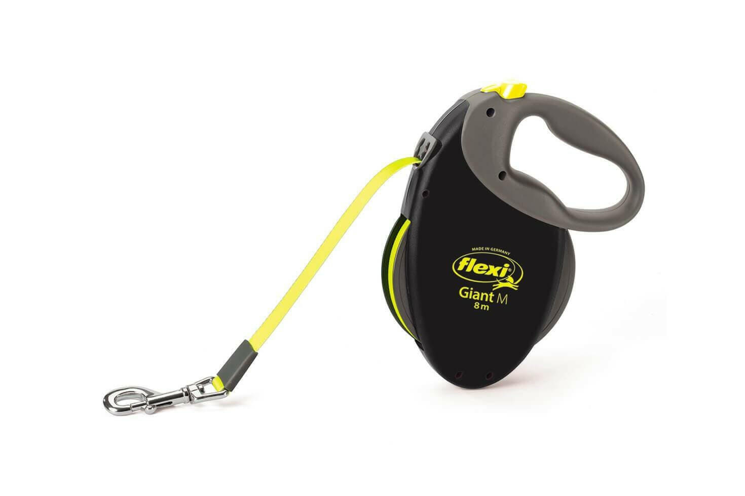 Flexi Giant 8m Neon Retractable Tape Medium Lead