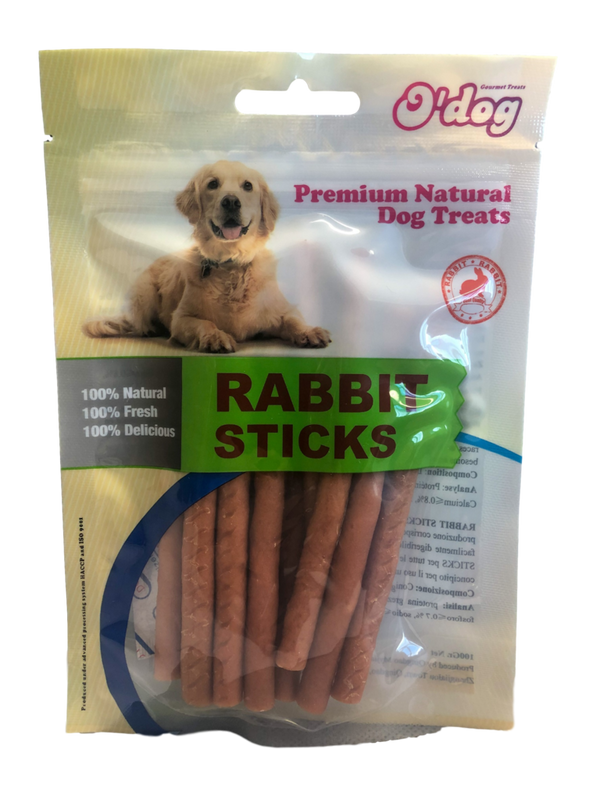 O Dog Rabbit Sticks 100g