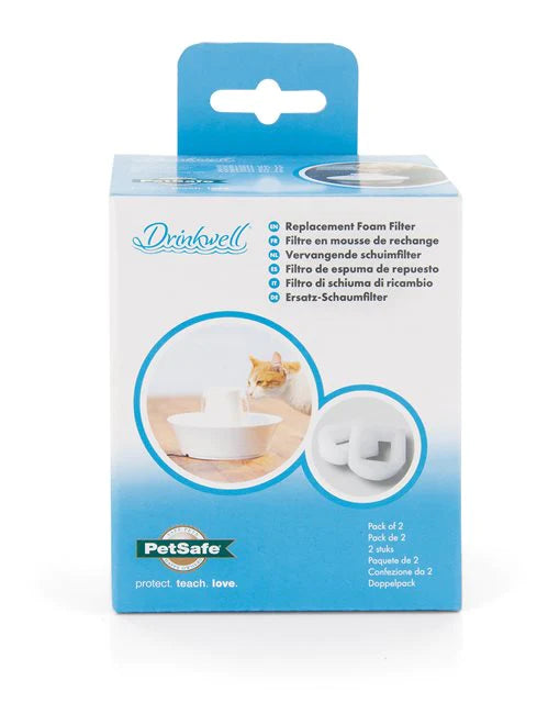 Petsafe Drinkwell Foam Replacement Filters box, pet essentials warehouse